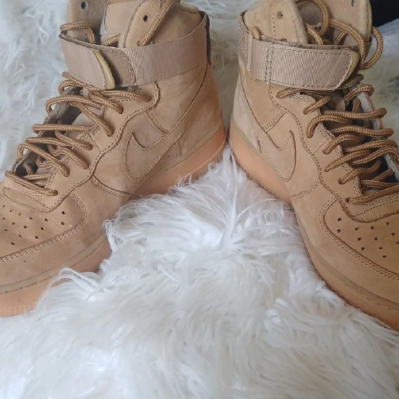 Nike Tan High-Top Sneakers - Picture 10 of 11